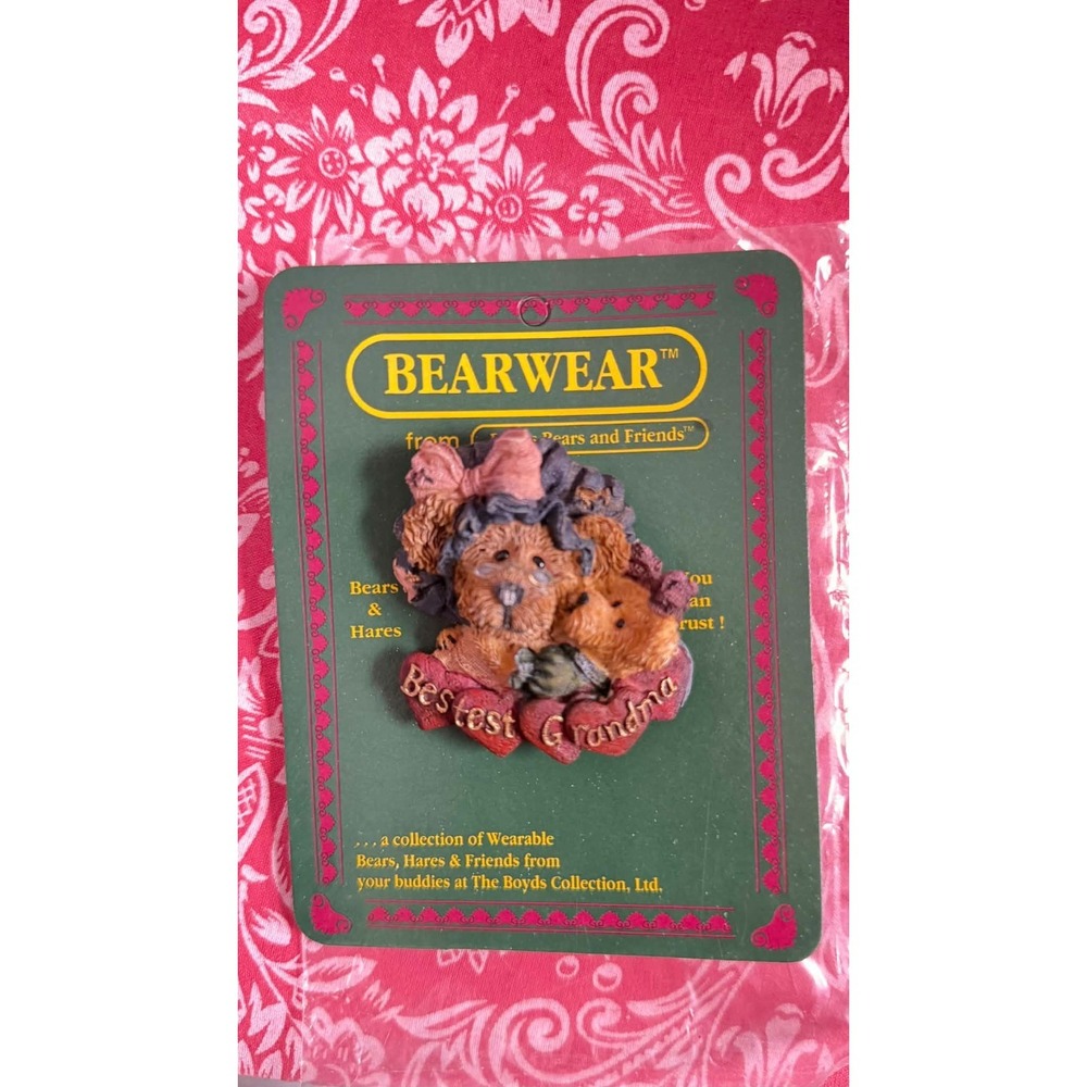 Bearwear Pin‎ Boyds Bears Bestest Grandma